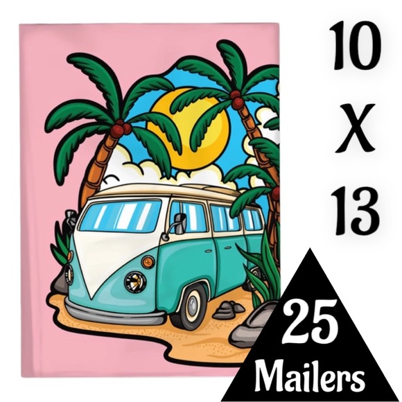 25 10X13 Poly Mailers Summer Days, Shipping Envelopes PRICE IS FIRM - Picture 4 of 11
